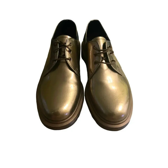 Dr. Martens Shoes - Dr. Martens Metallic Copper Spectra Patent 3eye Gibson Oxfords